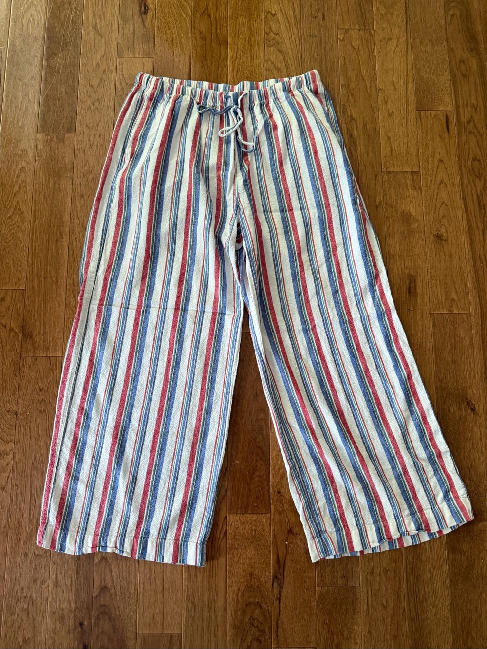 Old Navy High-Waisted Linen-Blend Wide-Leg Pants Size L